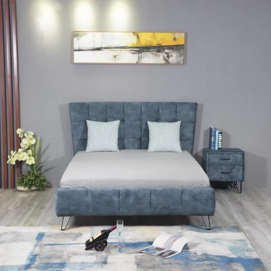 OEM de Huayang, dormitorio de madera personalizado, muebles para el hogar, cama doble moderna, fabricante de cama tamaño queen