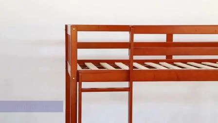 Litera triple de madera maciza blanca, 3 camas gemelas para niños, se puede separar en una cama individual y una cama doble, litera para niños